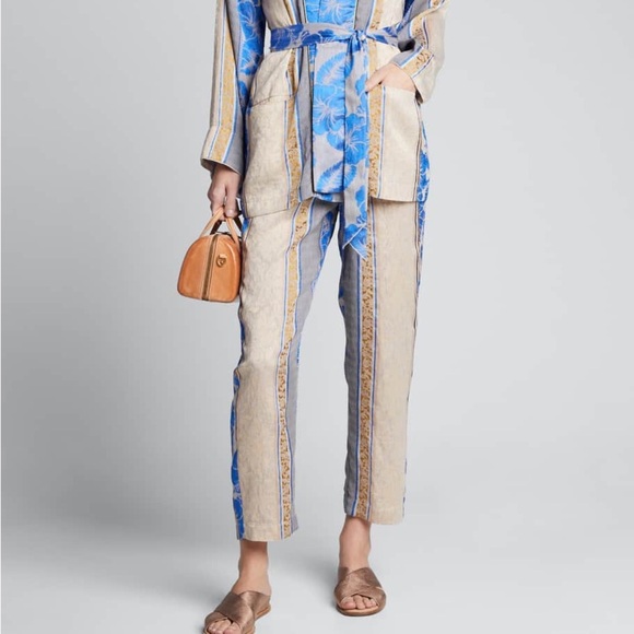 FORTE FORTE Saint Barth Jacquard Pull-On Jogger Pants - Picture 2 of 13